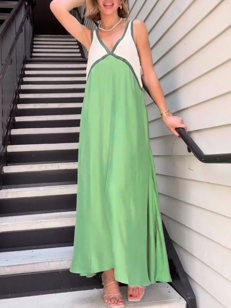 Sleeveless Cotton Fresh Casual Dress