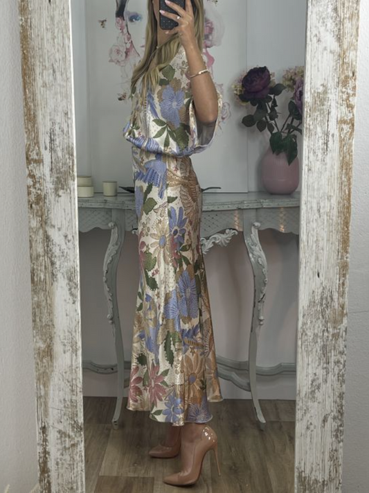 Silk Elegant Two Piece Suit