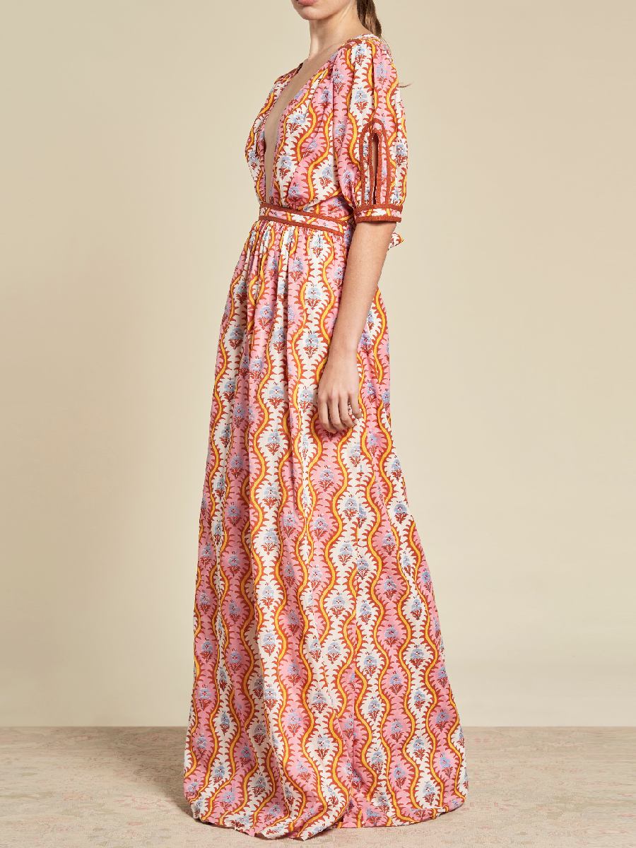 Ivy Print Cotton Dress