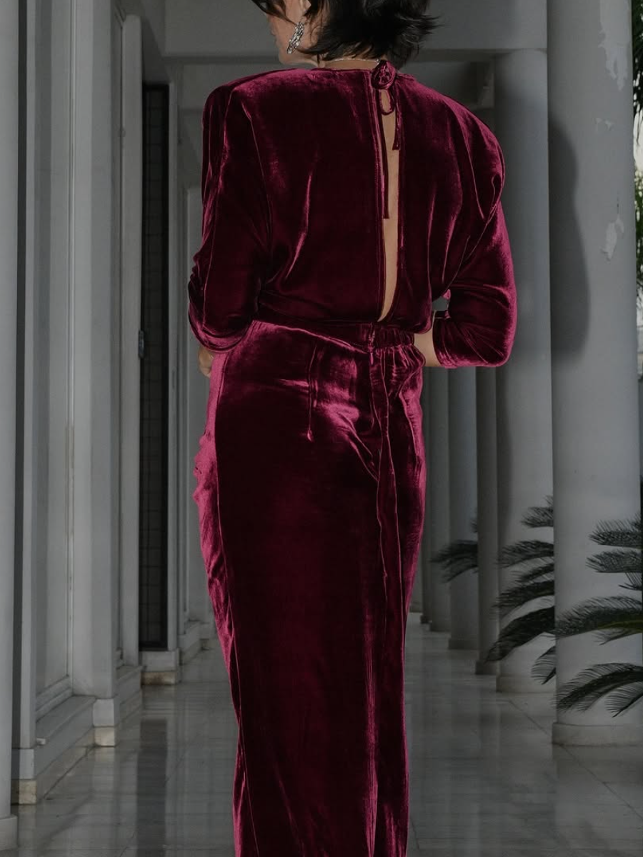 Gorgeous Silk Velvet Dress