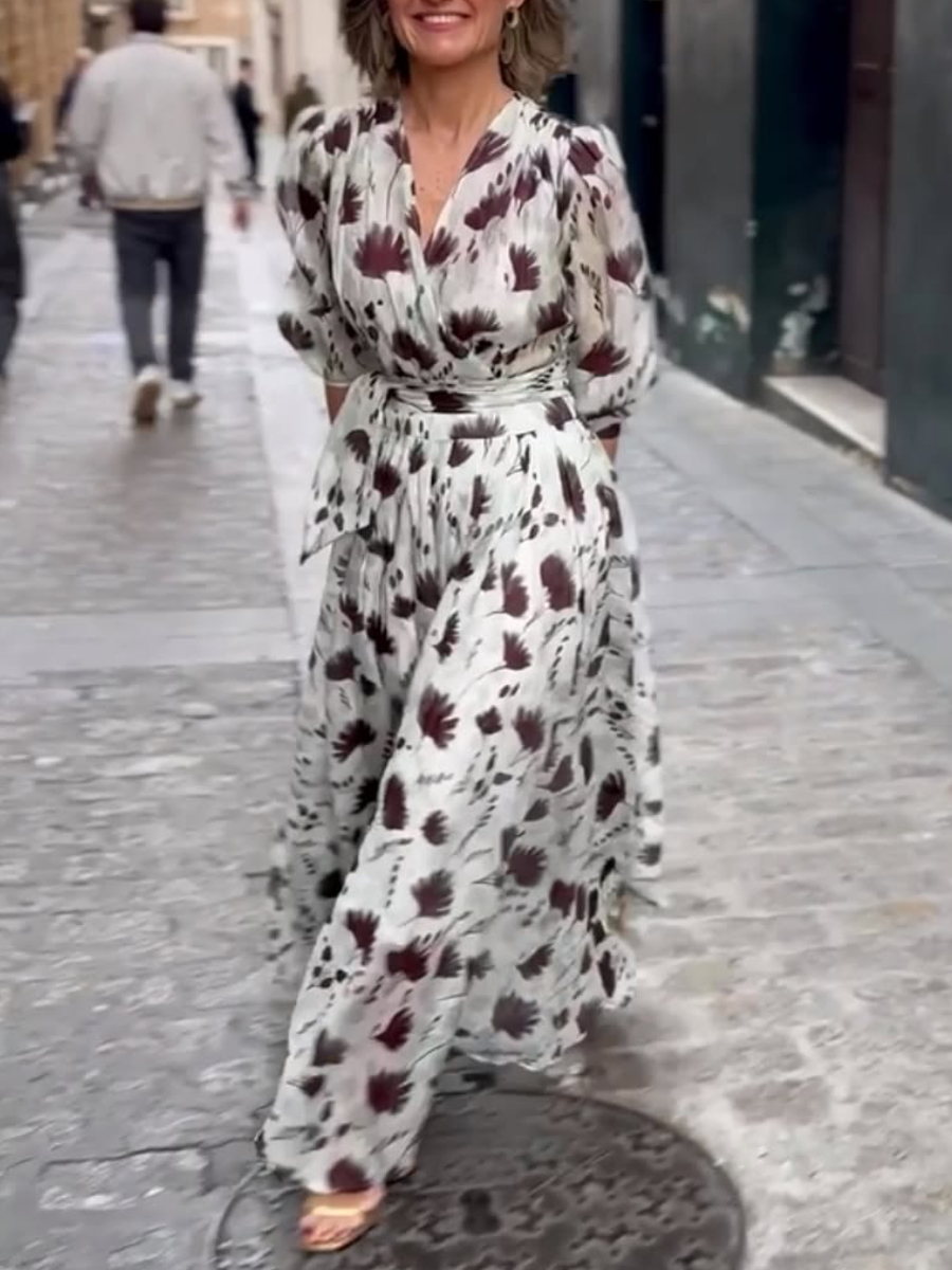 Elegant Chiffon Waist Dress
