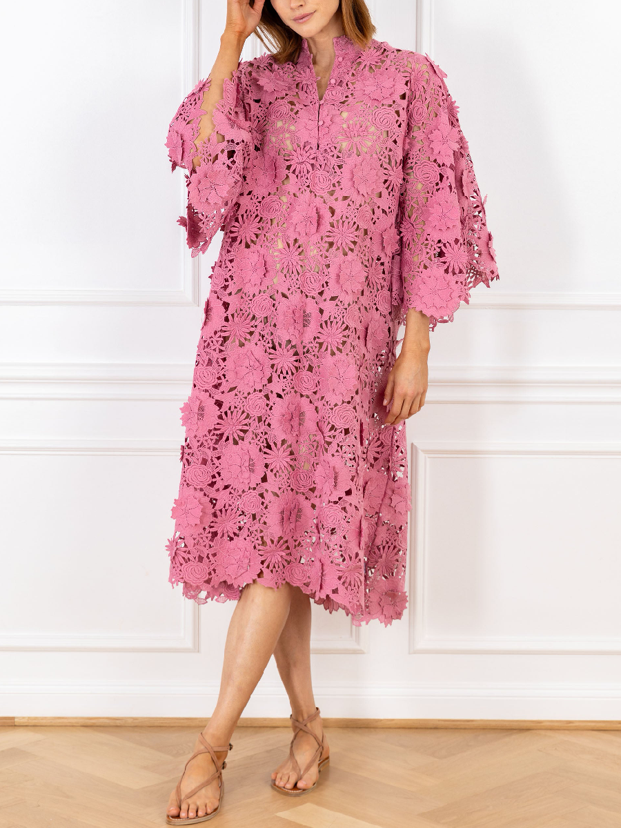Floral Elegance Lace Dress