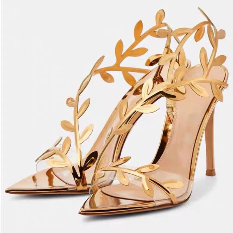 Pointed toe non-slip high-heeled sandals