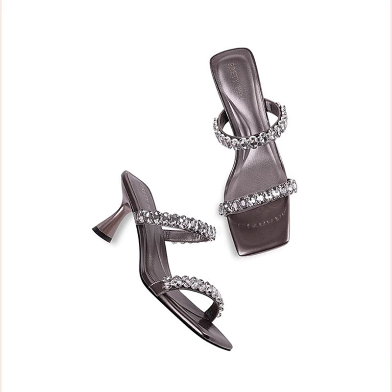 Women's Fashion Rhinestone High Heel Sandals