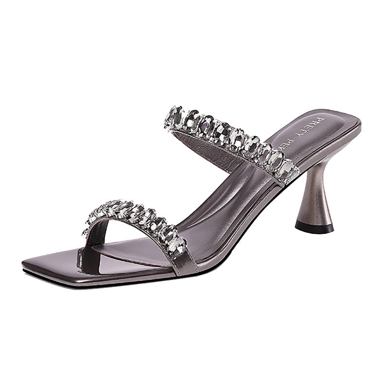 Women's Fashion Rhinestone High Heel Sandals