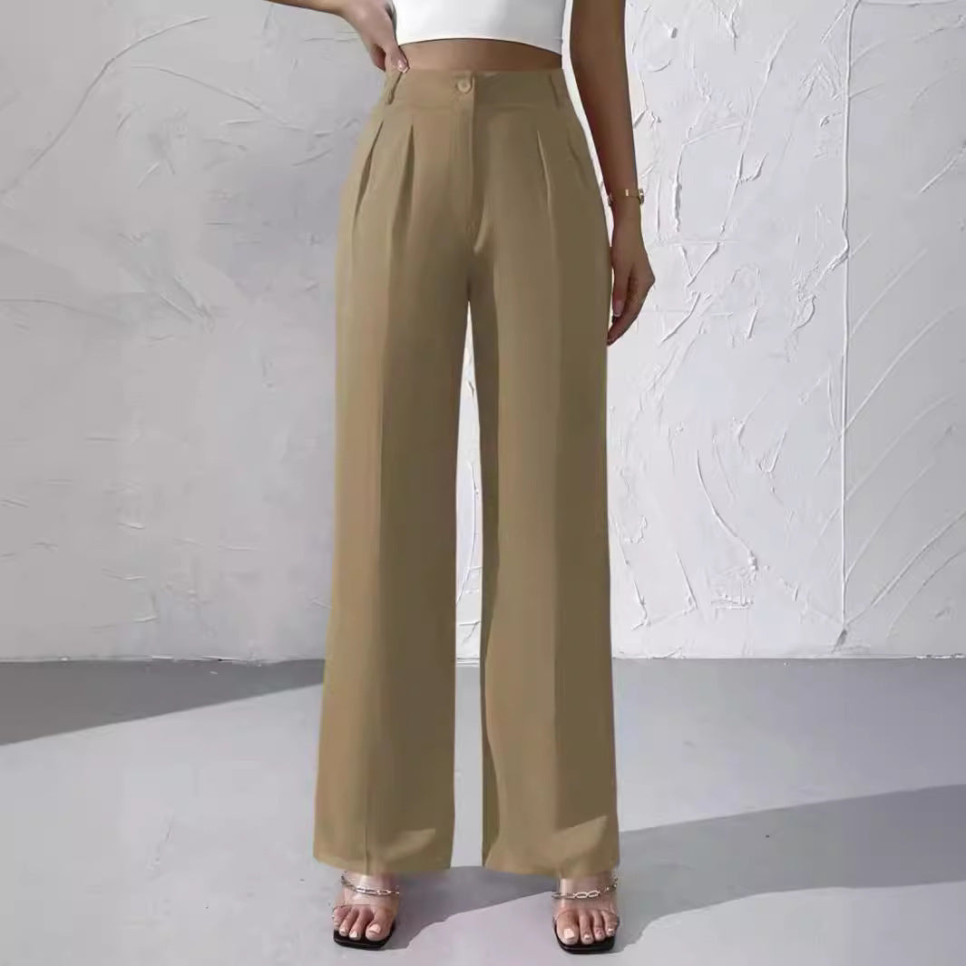 Women's Elegant Solid Color Pants