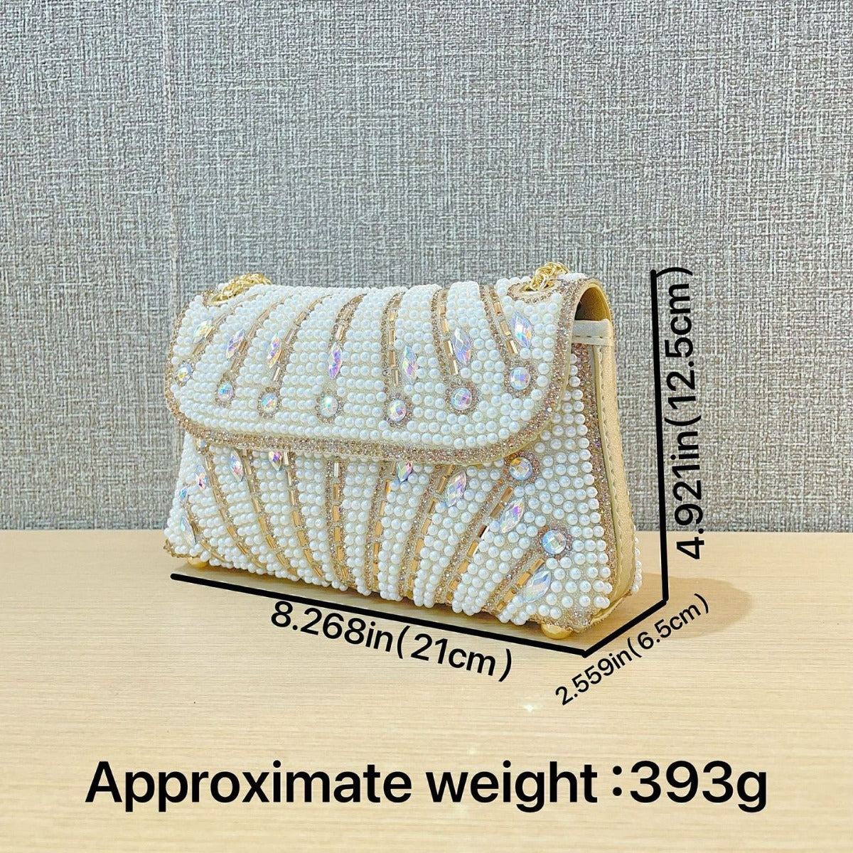 Handmade Pearl Rhinestone Bag