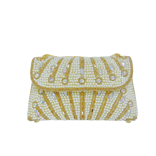 Handmade Pearl Rhinestone Bag