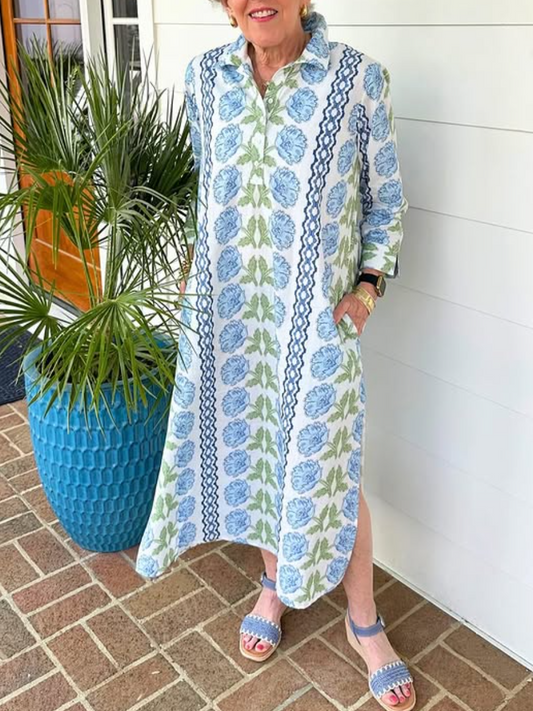 Long Sleeve Cotton Dress