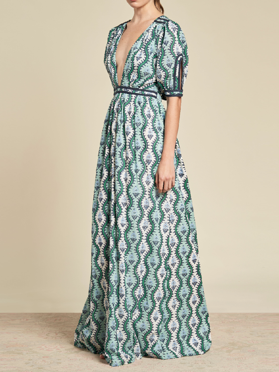 Ivy Print Cotton Dress