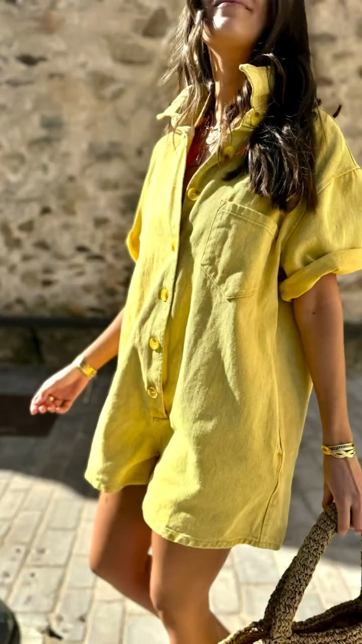 Chic Denim Summer Jumpsuit