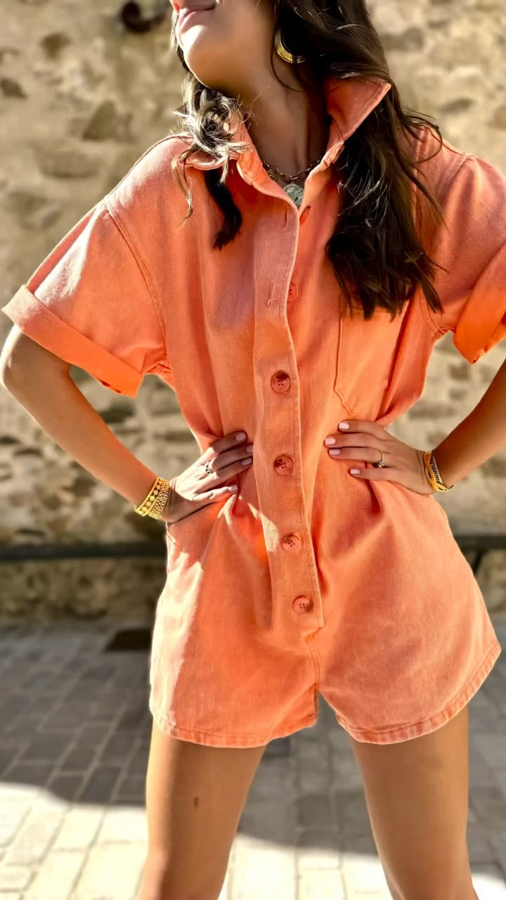 Chic Denim Summer Jumpsuit