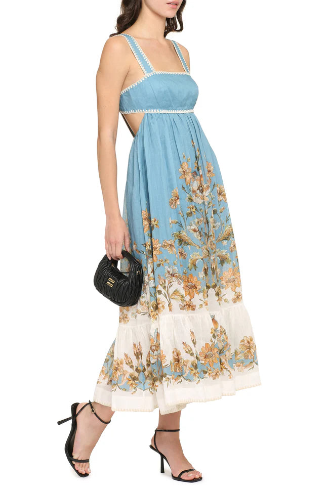 Cotton Floral Ramie dress