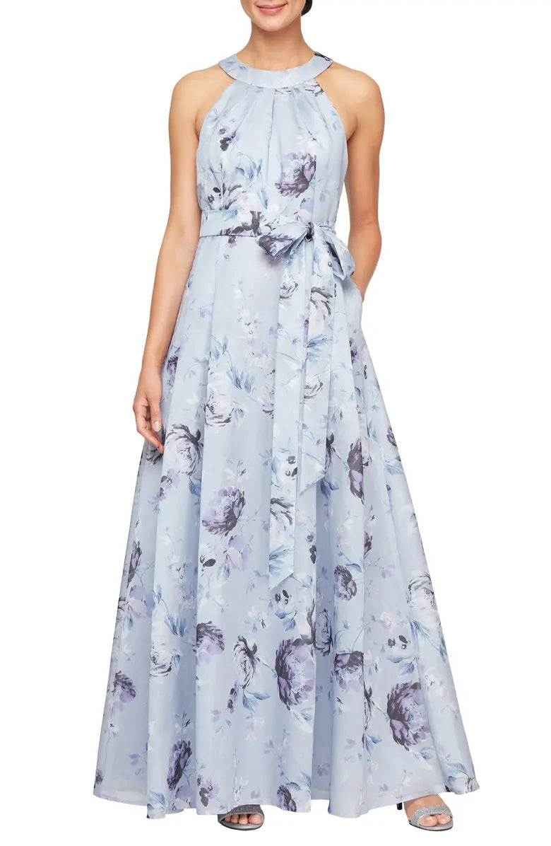 Floral Shimmer Organza Dress