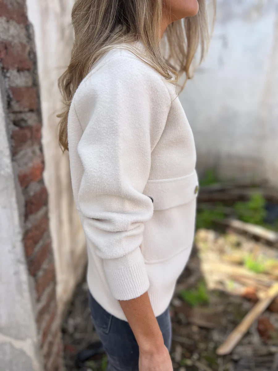 Classic Heavy Wool Zip-Up Jacket