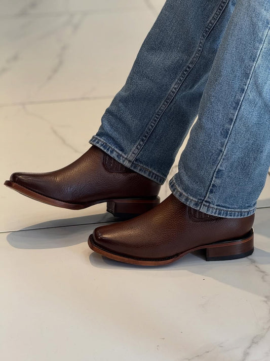 Men's Narrow Square Toe Classic Ankle Boots