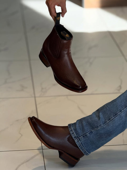 Men's Narrow Square Toe Classic Ankle Boots