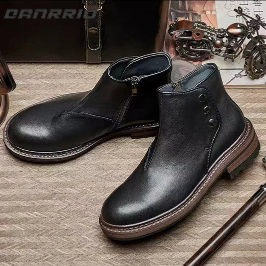 Fashion Leisure Retro Trend British Boots