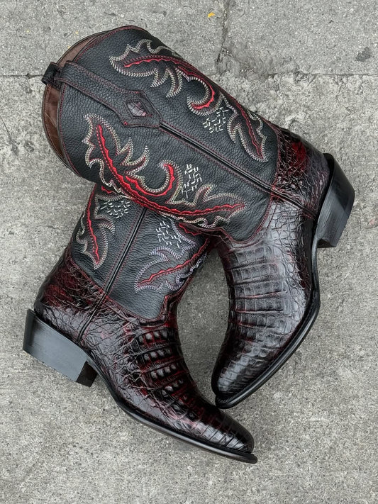 Men's Black Cherry Western Cowboy Boots