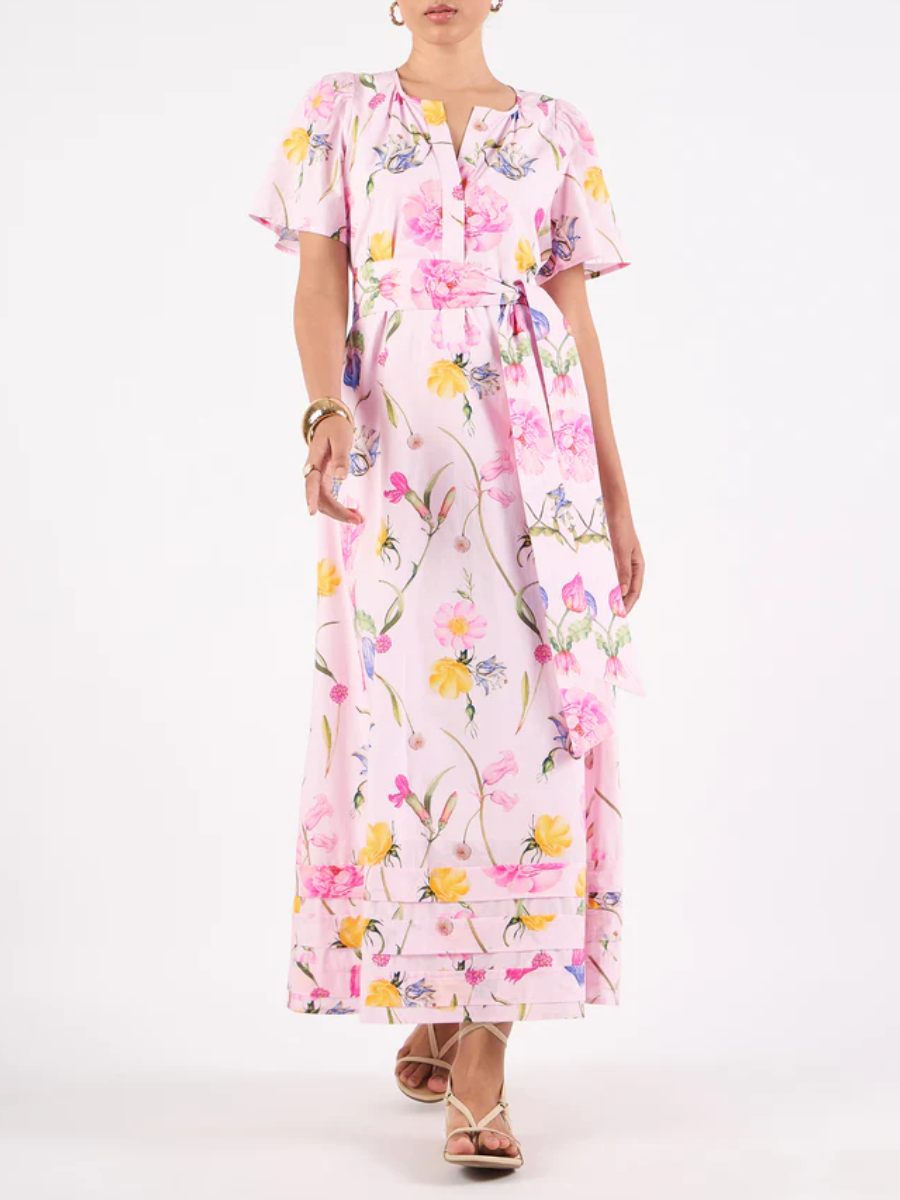 Flower Butterfly A-Line Dress