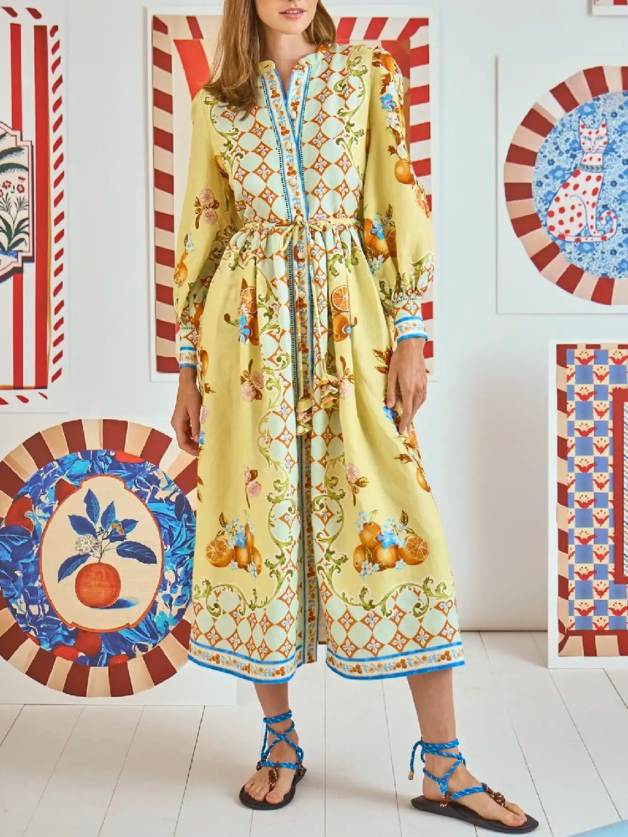 Playful Ruffle Shirt Dress
