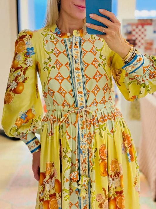 Playful Ruffle Shirt Dress