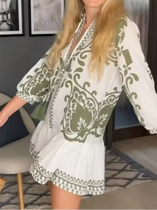 Floral Adorable Short Dress