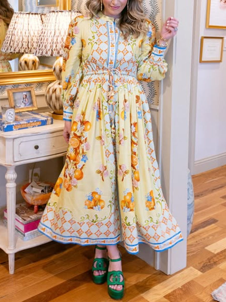 Playful Ruffle Shirt Dress