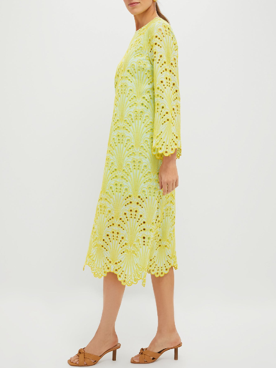 Mint and Mimosa Eyelet Jamie Dress