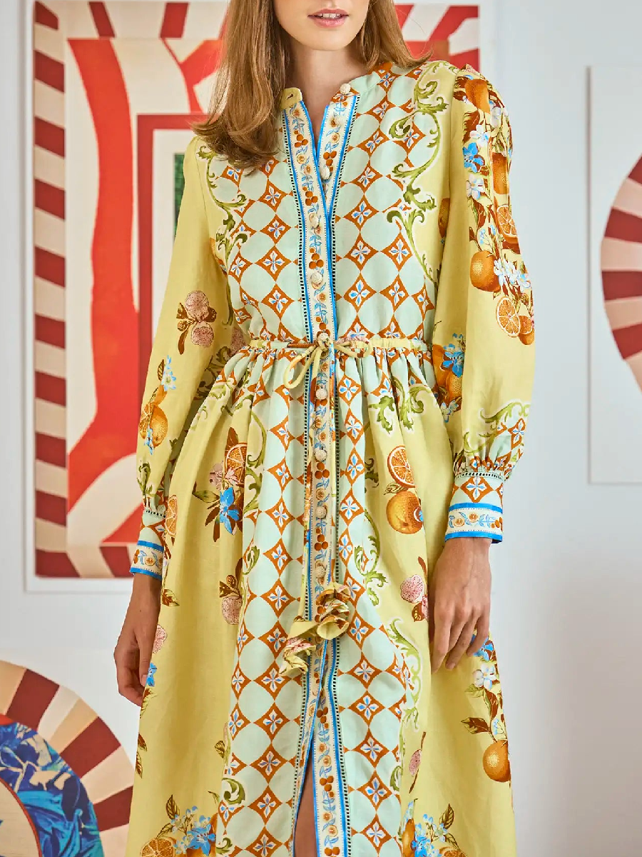 Playful Ruffle Shirt Dress