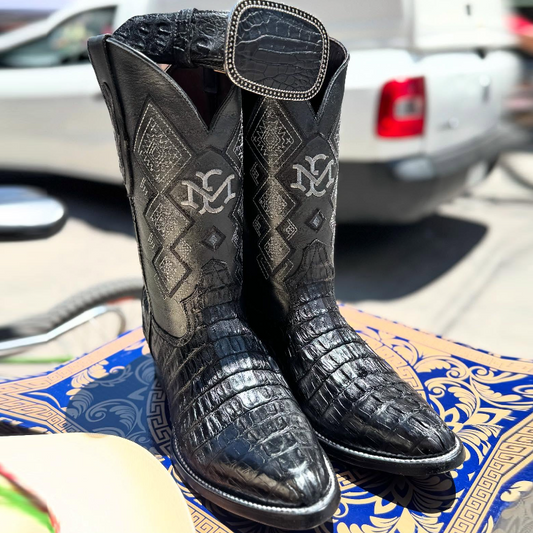 Men's Crocodile Embroidery Cowboy Boots