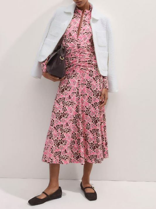 Floral Print Midi Dress