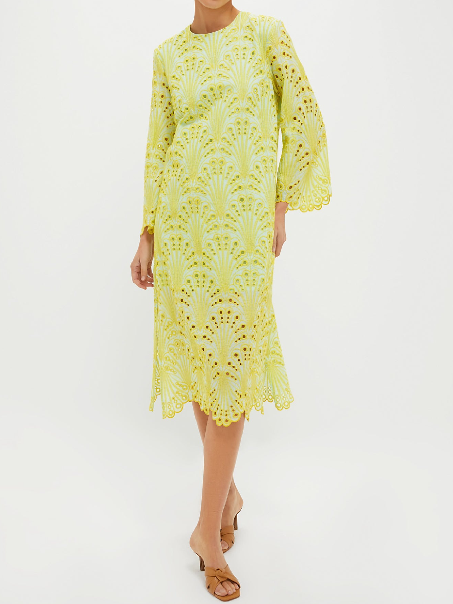 Mint and Mimosa Eyelet Jamie Dress