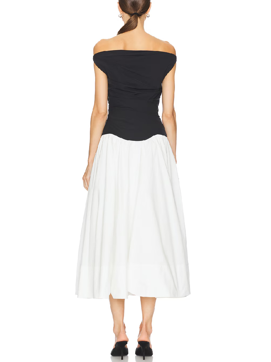 Off Shoulder Midi Dress