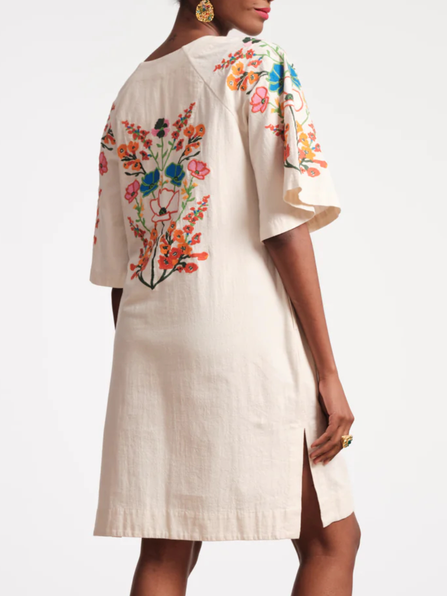 Charming Botanical Mini Dress