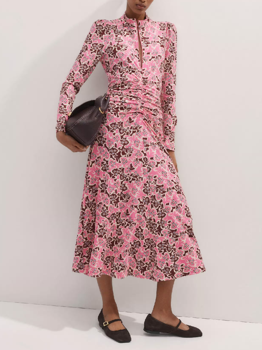 Floral Print Midi Dress