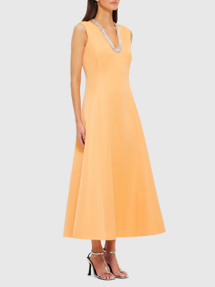 Sleeveless Premium Embellished Dress