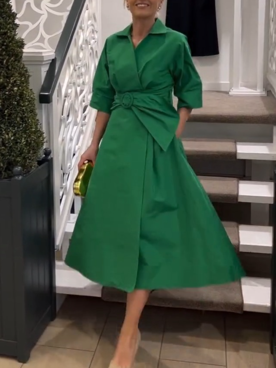 Elegant Vibrant A-line Dress