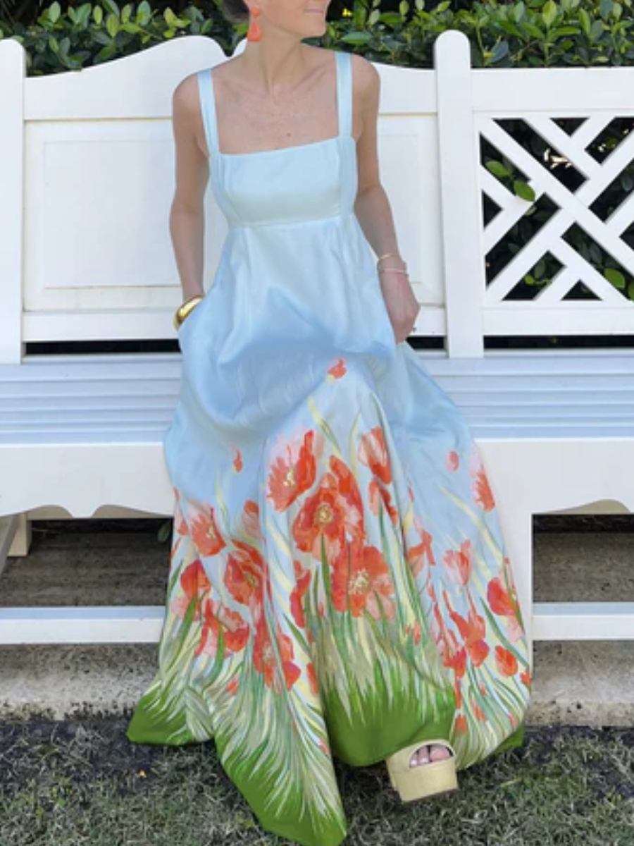 Chic Poppy Print Dress