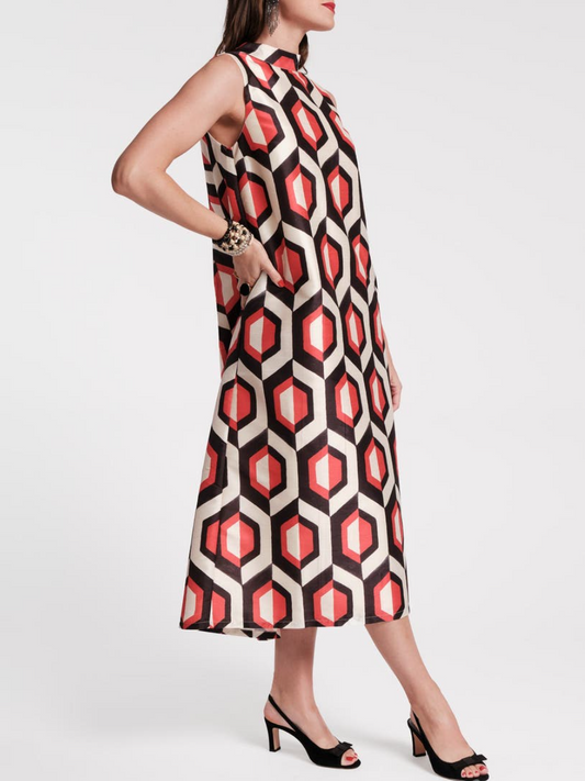 Adorable Printed Jacquard Dress