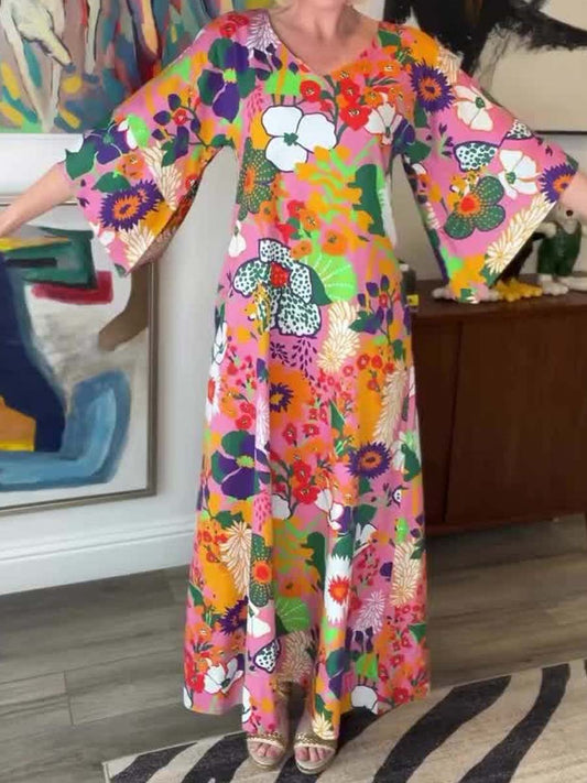 Elegant Floral Lightweight Dress