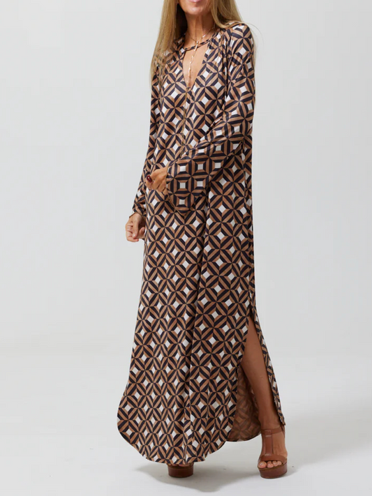 Casual Comfort Long Sleeve Dress