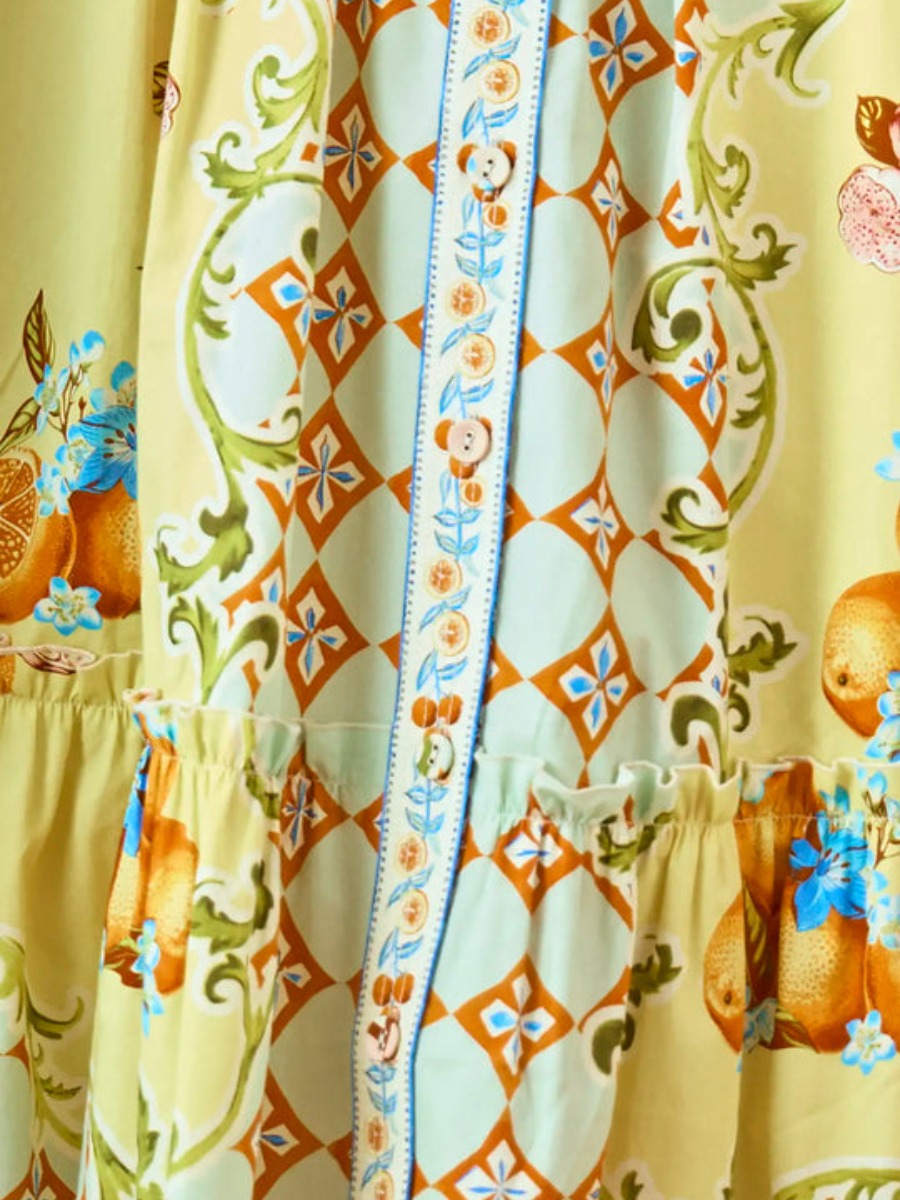 Playful Ruffle Shirt Dress
