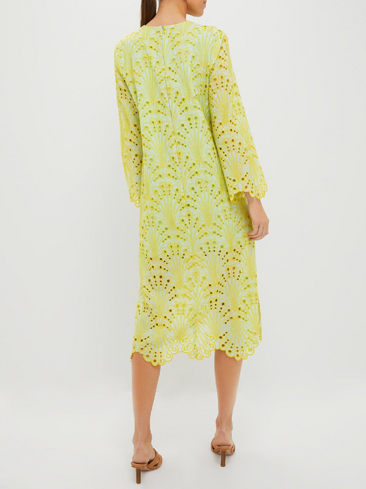 Mint and Mimosa Eyelet Jamie Dress