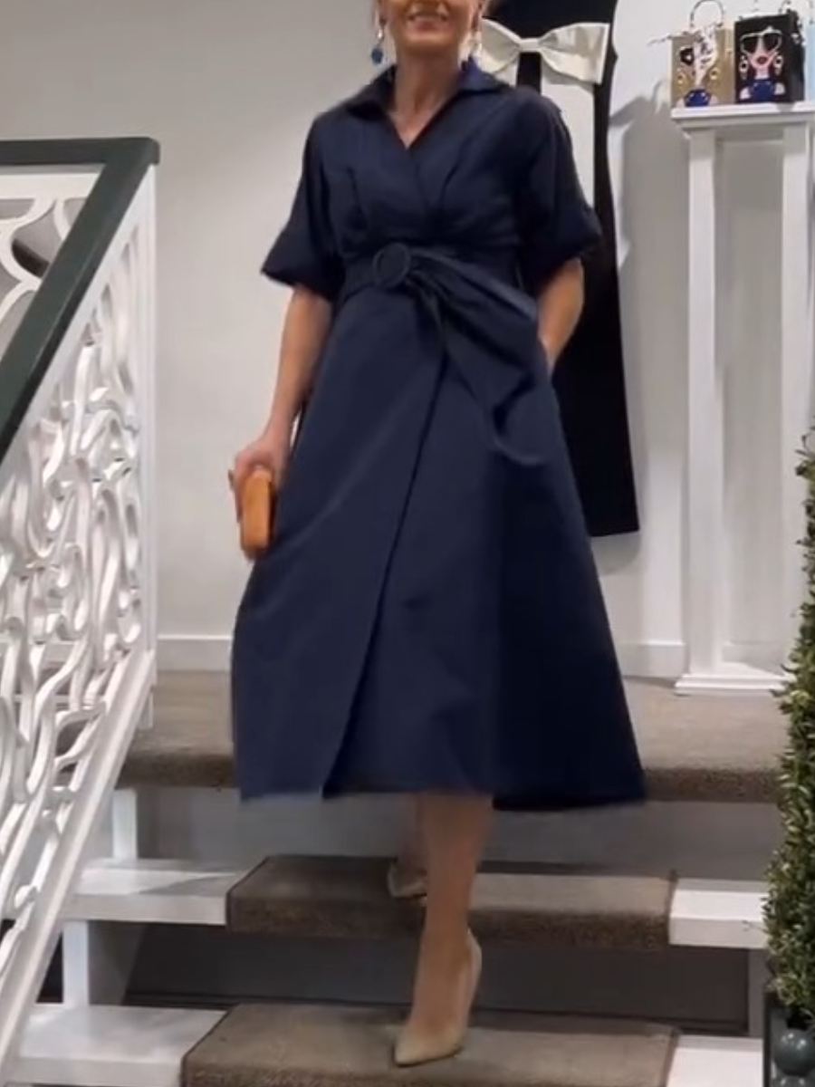 Elegant Vibrant A-line Dress