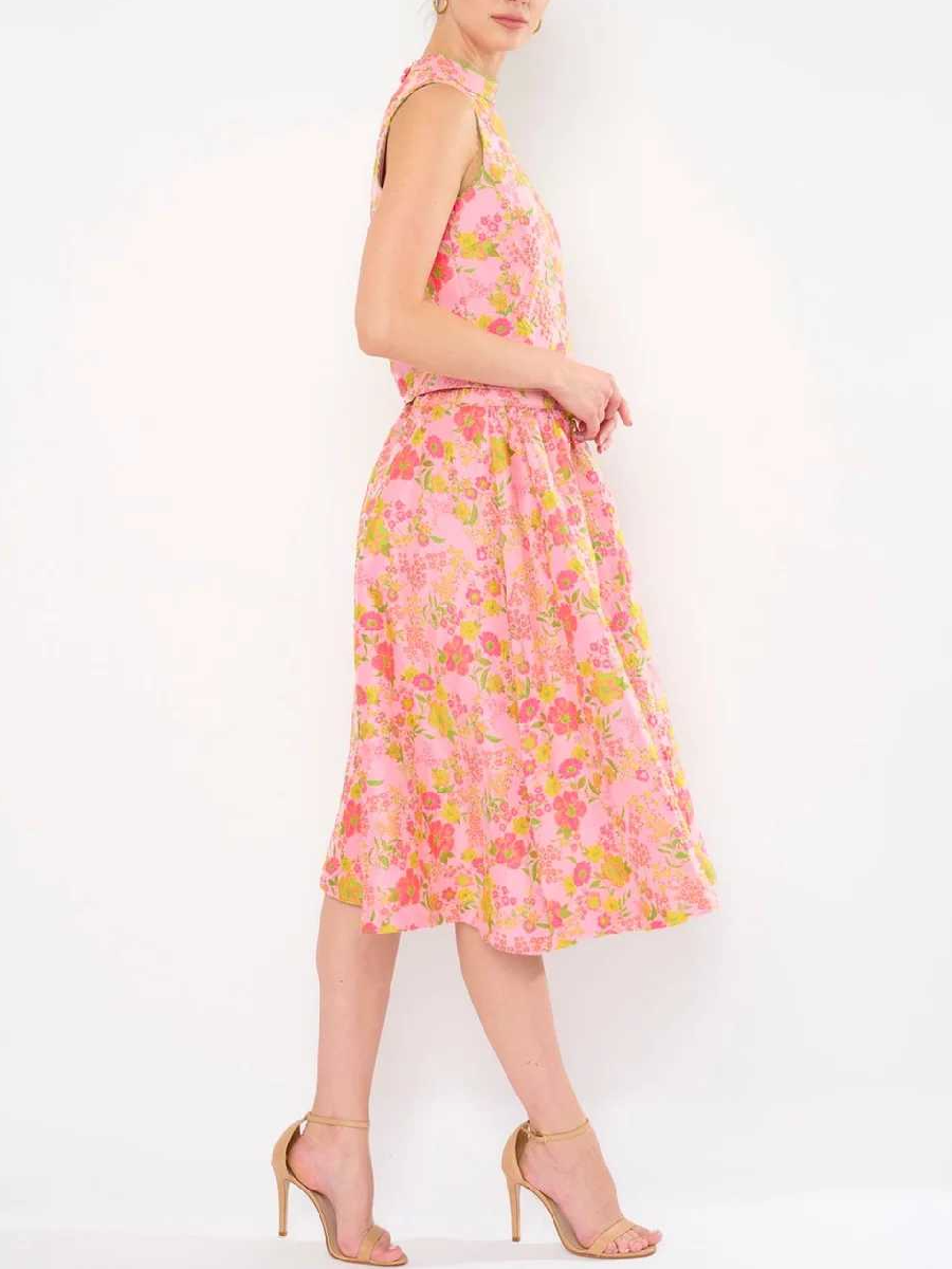 Beautiful Floral Damask Three-piece Suit