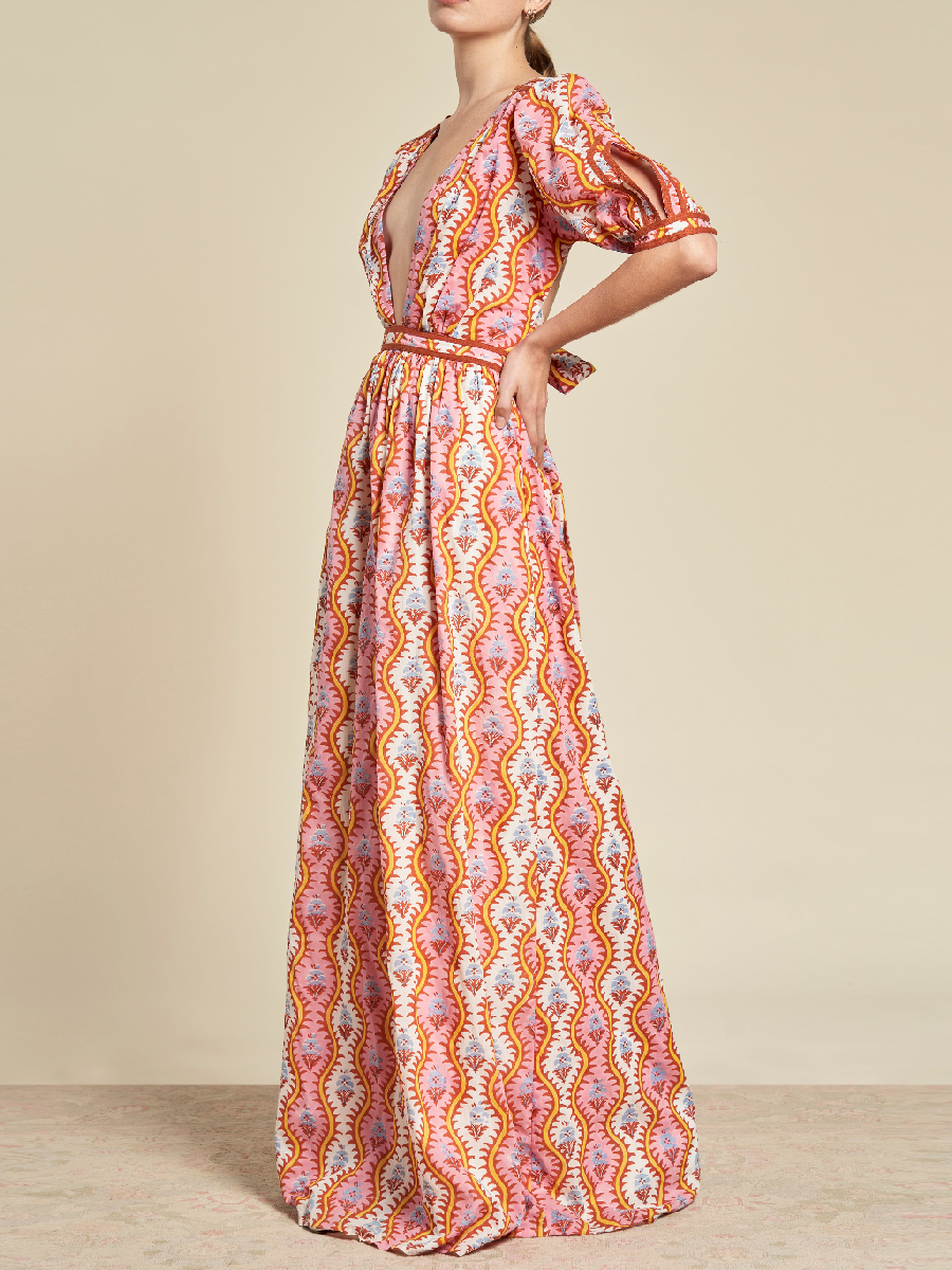 Ivy Print Cotton Dress