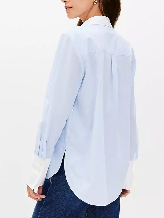 Sequined Cotton Shirt Top