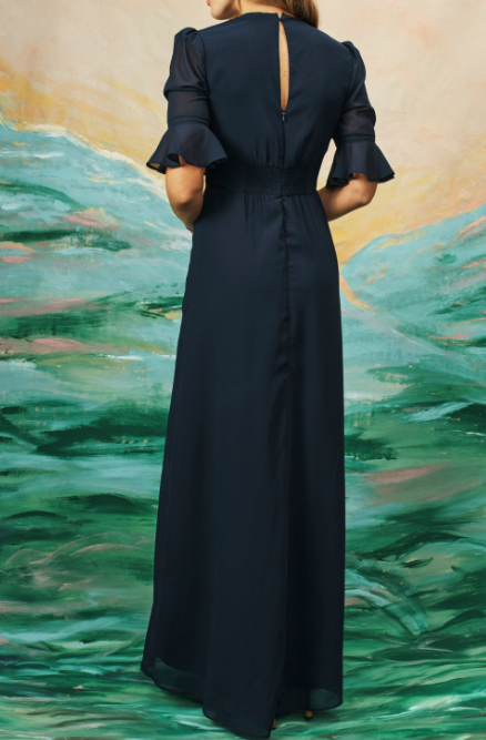 Flower Embroidery Elegant Dress