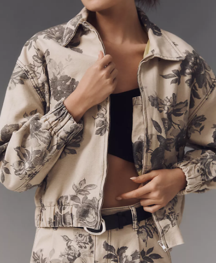 Adorable Printed Short Jacket